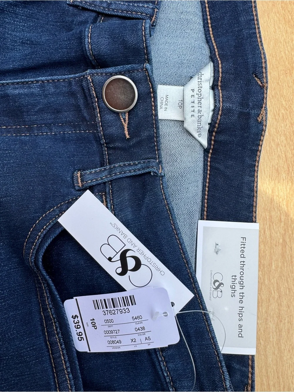Christopher & Banks Dark Blue Denim Shorts